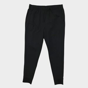 Rhone Mens Commuter Jogger Pants Black Large Performance Stretch Tapered Leg